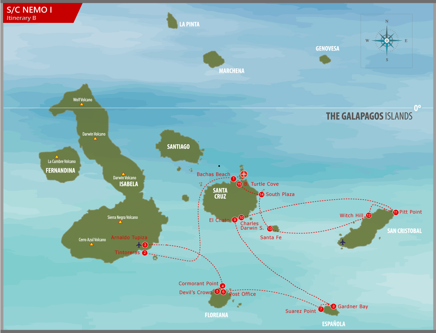 nemoi b itinerary